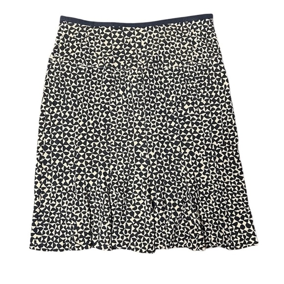 DIANE VON FURSTENBERG Silk Mini Skirt Tan Black Tribal Printed Size 2 DVF NWT - Picture 1 of 10